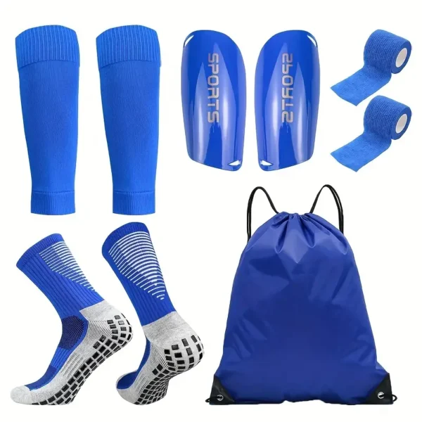 5pcs Soccer Gear Set: Slip-On Socks, Knee Pads & Comfortable Leg Sleeves - Ideal for Outdoor Sports, Basketball & Yoga - Image 3